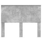 vidaXL Tête de lit Gris béton 135 cm Bois d'ingénierie