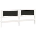 vidaXL Tête de lit Autre Blanc 200 cm Bois massif en pin