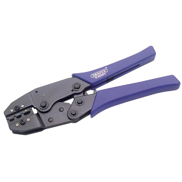 Draper tools expert outil de sertissage de borne à cliquet bleu 35574