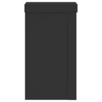 vidaXL Supports pour plantes 2 Pièces noir 10x10x18 cm bois d'ingénierie