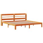 vidaXL Cadre de lit sans matelas cire marron 180x200cm bois pin massif