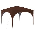 vidaXL Tente de fête pop-up 290 x 290 x 245 cm Marron