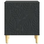 vidaXL Table de chevet Noir 43 x 34 5 x 50 cm Bois d'ingénierie