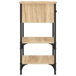 vidaXL Tables de chevet 2 Pièces chêne sonoma 34x36x70 cm bois ingénierie