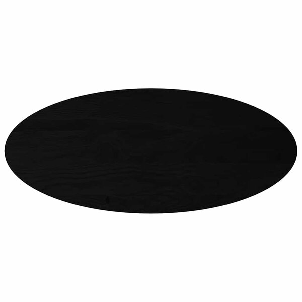 vidaXL Dessus de table marron foncé 140x60x4cm bois chêne massif ovale