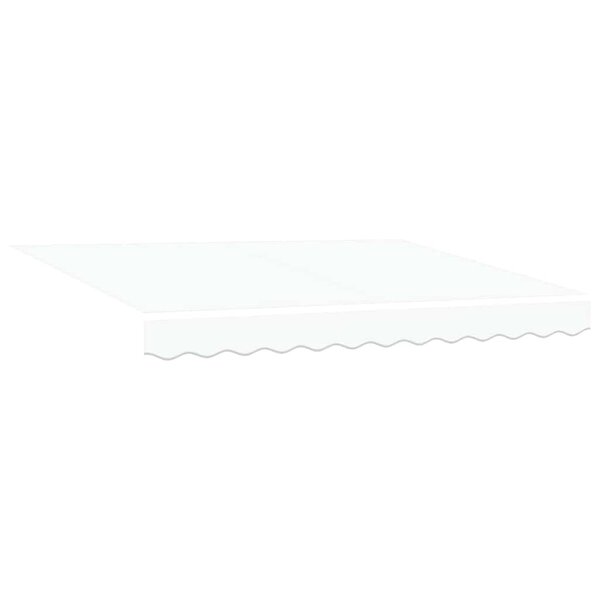 vidaXL Toile de rechange pour store banne 3 x 2 5 m Blanc Polyester