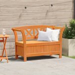 vidaXL Banc de rangement de jardin Acacia 119x76x44 cm Bois massif