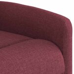 vidaXL Fauteuil inclinable Rouge bordeaux Tissu