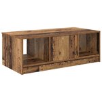 vidaXL Table basse Bois Ancien 102 x 50 x 36cm Bois d'ingénierie