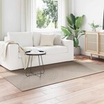vidaXL Tapis de surface HUARTE Beige 200 x 140 cm Polyester