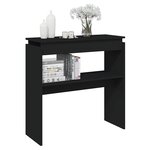 vidaXL Table console Noir 80x30x80 cm Aggloméré