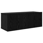 vidaXL Ensemble meuble TV avec étagère Autre avec stockage 8 Pièces Chêne noir