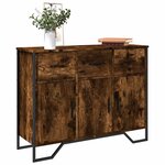 vidaXL Buffet chêne fumé 97x32 5x74 5 cm bois d'ingénierie