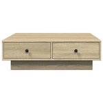 vidaXL Table basse Chêne sonoma 90x90x28 cm Aggloméré