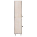 vidaXL Armoire de salle de bain avec tiroir Blanc 38 x 33 5 x 160 cm