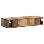 vidaXL Table d'appoint murale Bois ancien 87 5 x 34 5 x 17 cm