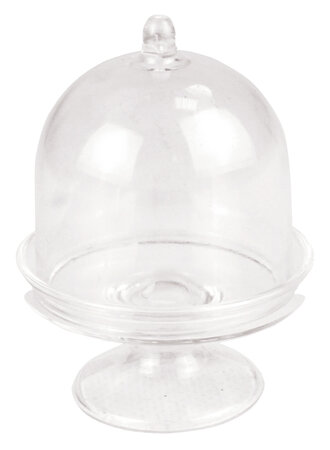 Cloche en plastique sur pied dia 5 5 x 8 cm