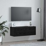 vidaXL Meuble mural Chêne noir 100 x 36.5 x 35 cm Bois d'ingénierie