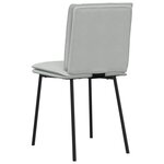 vidaXL Chaises à manger lot de 2 Gris clair Velours