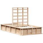 vidaXL Cadre de lit Marron 80 x 200 cm Pin massif