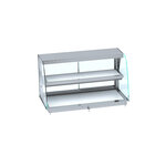 Vitrine chaude drop-in courbée plaque vitrocéramique blanche - 3 à 5 x gn 1/1 - combisteel -  - acier inoxydable3 x gn 1/1 1765x720