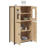 vidaXL Buffet haut chêne sonoma 62x32x106 5 cm bois d'ingénierie