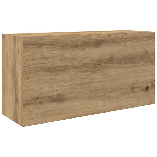 vidaXL Armoire murale de bain chêne artisanal bois d'ingénierie