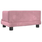 vidaXL Canapé pour enfants rose 60x40x30 cm velours