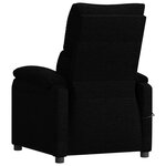 vidaXL Fauteuil Noir Tissu