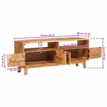 vidaXL Armoires de rangement avec stockage Marron 110 x 30 x 45 cm