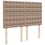 vidaXL Cadre de lit ottoman et matelas cappuccino 140x200cm similicuir