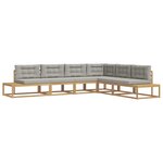 vidaXL Ensemble de canapés d'extérieur Blanc 357 x 198 5 x 73 cm