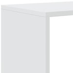 vidaXL Étagère séparatrice de pièce à 4 niveaux blanc 131 5x29x131 5cm