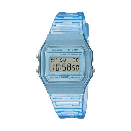 CASIO Collection Montre F-91WS-2EF chrono, alarme, calendrier auto