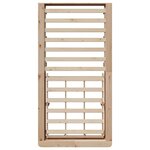 vidaXL Cadre de lit Marron 90 x 200 cm Bois massif en pin