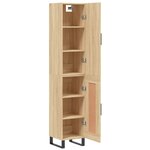 vidaXL Buffet haut Chêne sonoma 34 5x34x180 cm Bois d'ingénierie