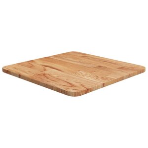 vidaXL Dessus de table carré Marron clair40x40x1 5cm Bois chêne traité