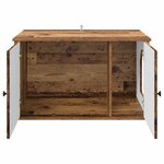 vidaXL Maison pour chat Bois ancien 85 x 55 x 50 cm Bois d'ingénierie