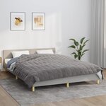 vidaXL Couverture lestée Gris 220x235 cm 15 kg Tissu