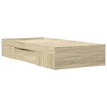 vidaXL Cadre de lit sans matelas chêne sonoma 90x190 cm