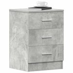 vidaXL Tables de chevet 2 Pièces Gris béton 38x35x56 cm Bois d'ingénierie