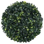 vidaXL Boules de buis artificielles avec lumières LED 2 Pièces vert 45 cm