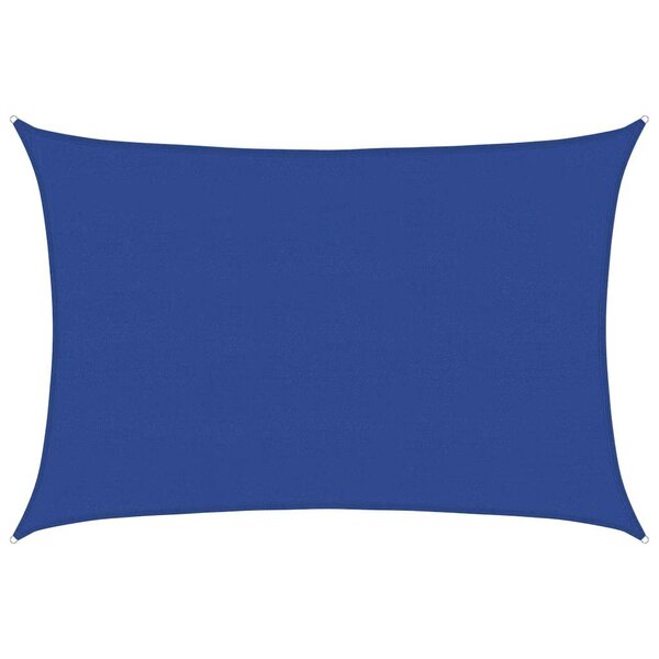 vidaXL Voile d'ombrage 160 g/m² rectangulaire bleu 5x6 m PEHD