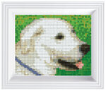 Pixel kit créatif tableau avec cadre 14x17cm chien