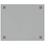 vidaXL Tableau noir magnétique mural Blanc 60x50 cm Verre trempé