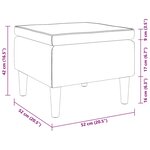 vidaXL Tabouret avec pieds en bois Rouge bordeaux Tissu