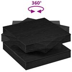 vidaXL Table basse rotative à 360 degrés noir 70x70x34 5 cm