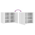 vidaXL Armoire murale blanc 75x35x60 cm bois d'ingénierie