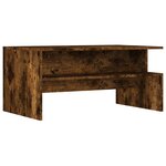 vidaXL Table basse chêne fumé 90x55x42 5 cm bois d'ingénierie