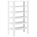 vidaXL Étagère à chaussures blanc 61x32x105 cm bois d'ingénierie